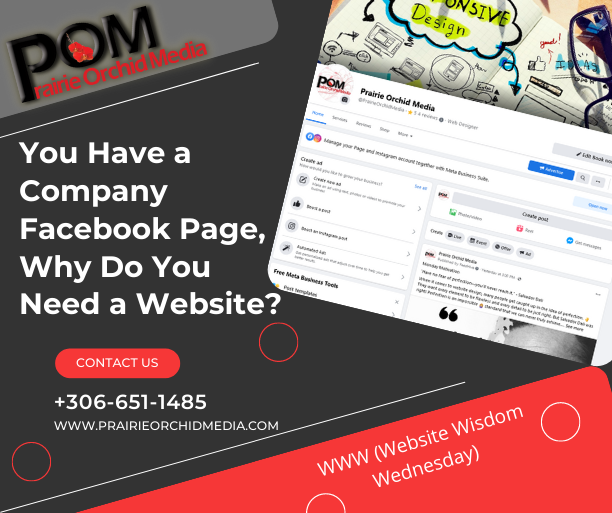 You Have a Company Facebook Page, Why Do You Need a Website?